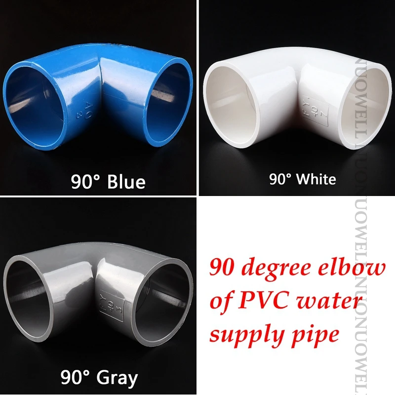 מחברי זווית 90 מעלות PVC לצינורות השקיה - חמשייה, מגוון קוטרים – תמונה 3