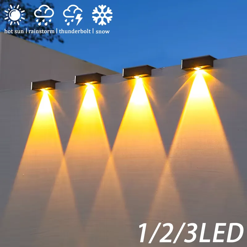 פנסי גינה סולאריים LED עמידים במים - לגרם מדרגות, מרפסת ושבילי חוץ