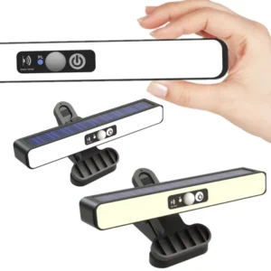 תאורת גדר סולארית עם חיישן תנועה, 36 נורות LED - תאורת ביטחון עמידה במים