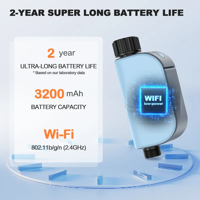 שעון השקיה חכם WiFi לגינה - עם אפליקציית Smart Life וחיבור לאלקסה וגוגל הום – תמונה 2