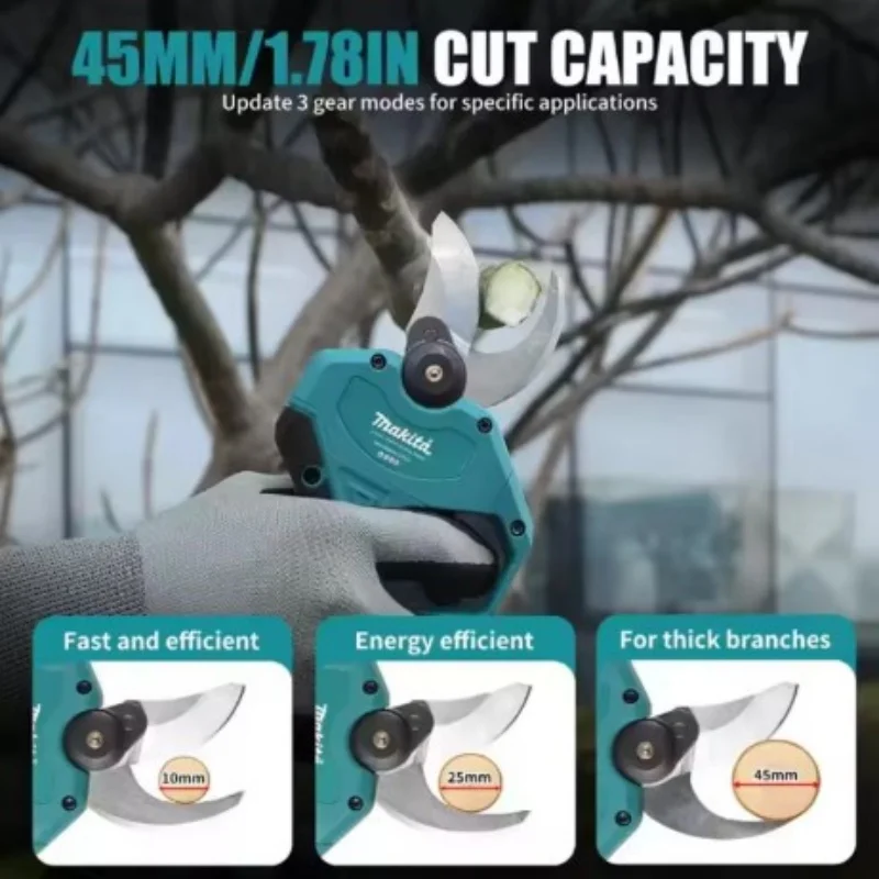 מזמרה חשמלית אלחוטית לגיזום - תואמת לסוללת Makita 18V – תמונה 4